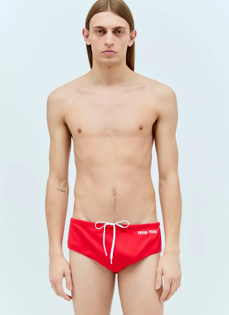 Logo Embroidery Bikini Briefs