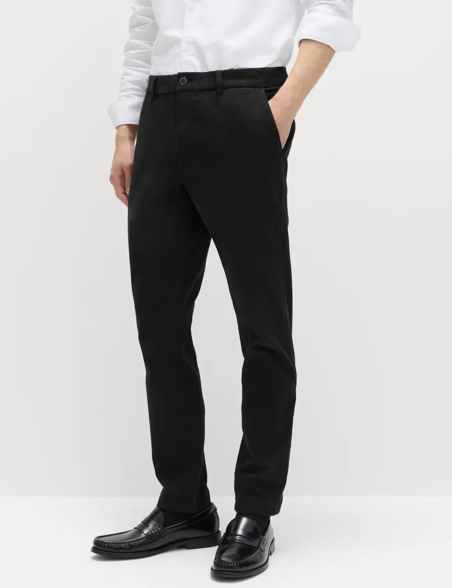 The Ultimate Slim Fit Twill Chinos Black