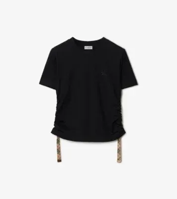 Festival Cotton T-shirt in Black