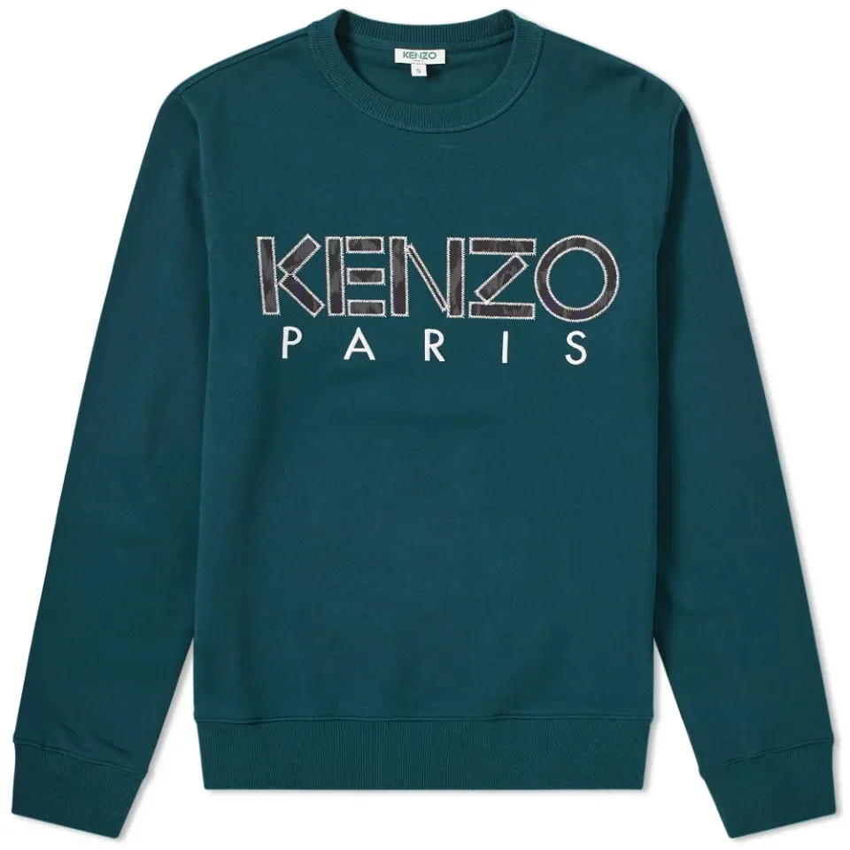 Embroidered Paris Logo Crew Sweat