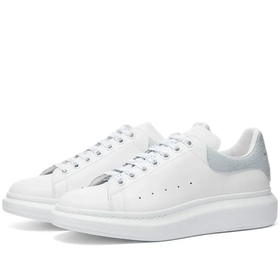 Snake Heel Tab Wedge Sole Sneaker