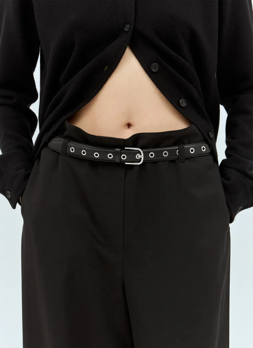 Eyelet Leather Belt
