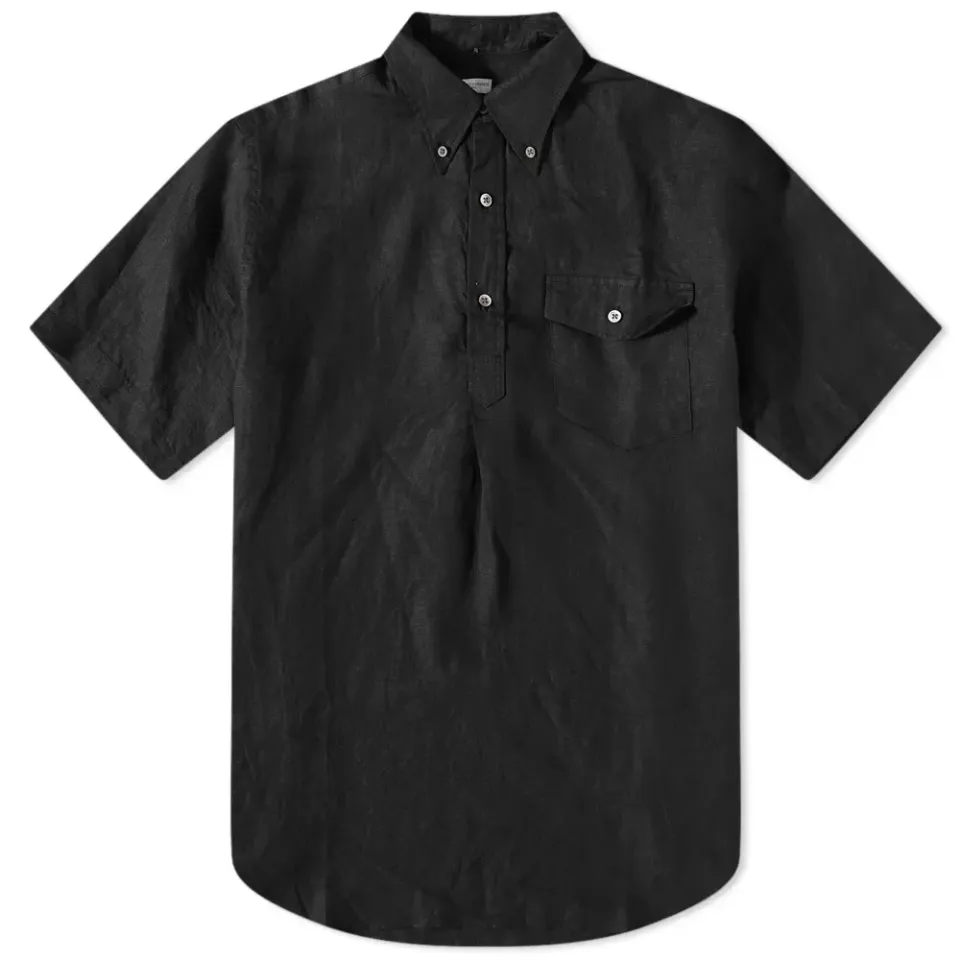 Popover Button Down Short Sleeve Shirt