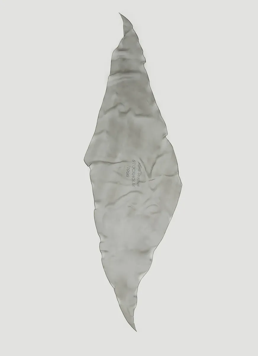 Logo Print Silk Scarf
