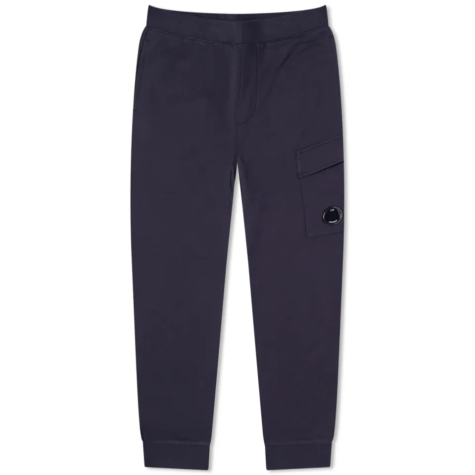 Diagonal Fleece Cargo Track Pants