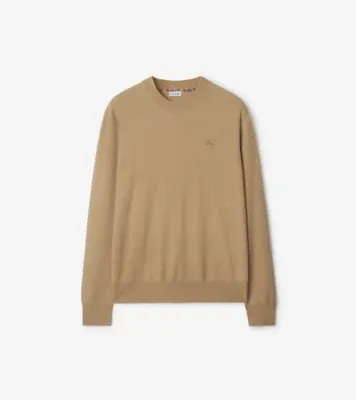 Cashmere Blend Sweater in Flax beige