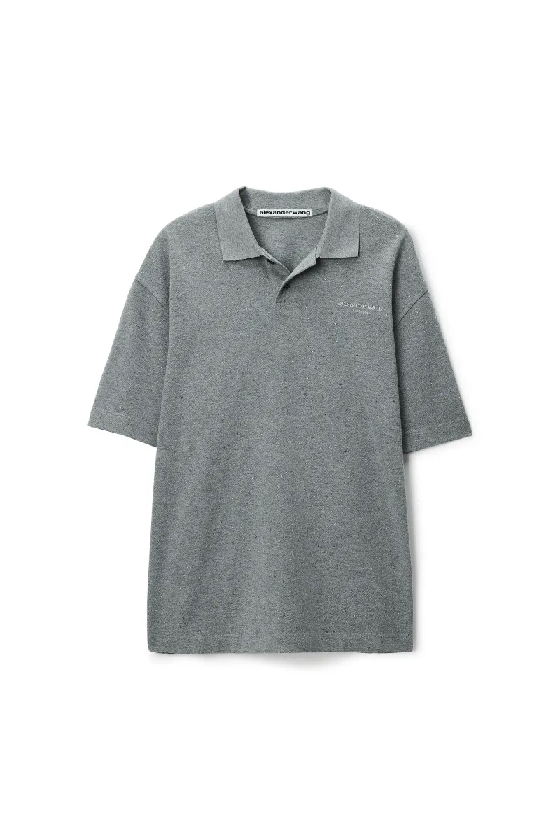 CRYSTAL HOTFIX SHORT SLEEVE POLO