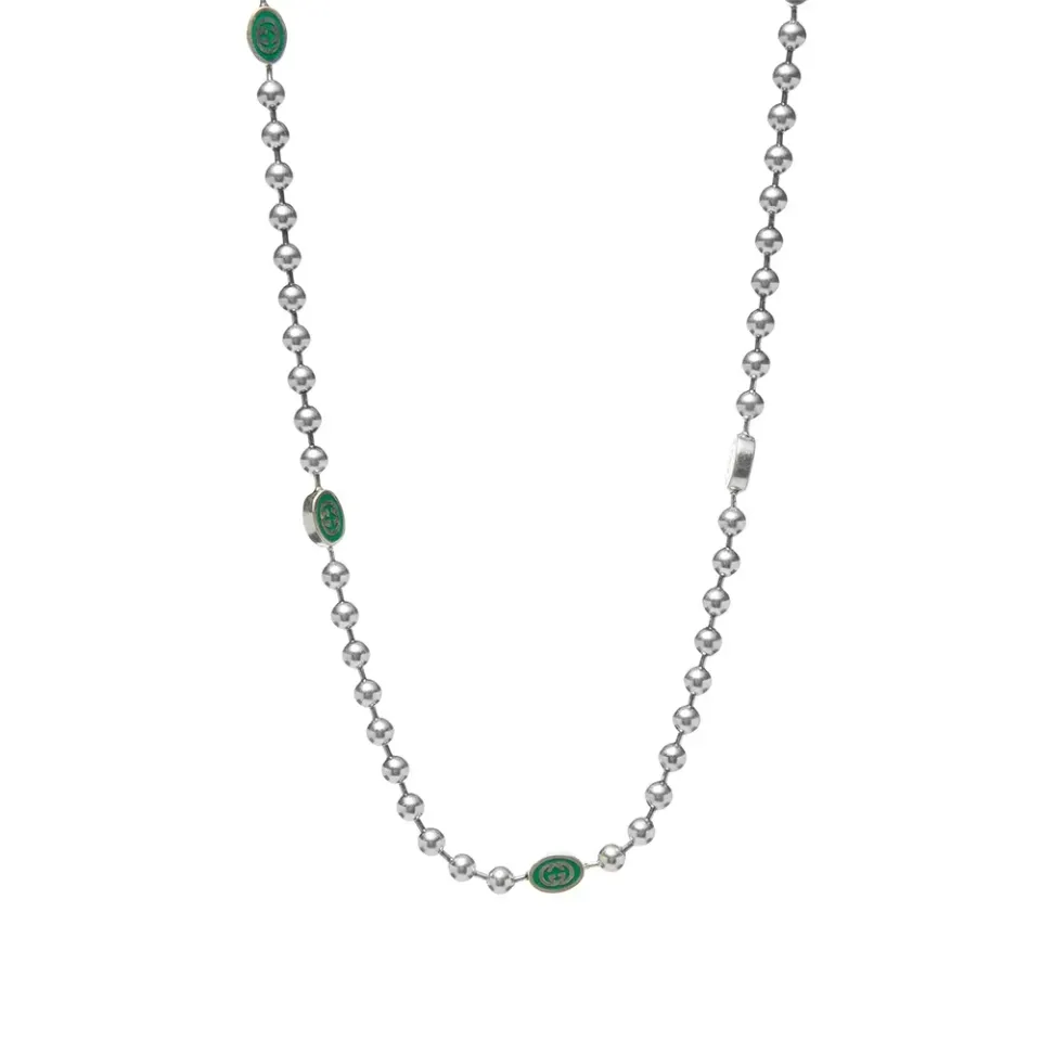 Gucci Interlocking G Enamel Necklace 50cm