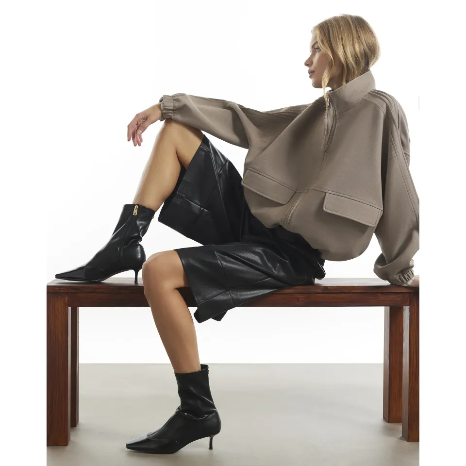 Two Toned Stretch Sock Boot
