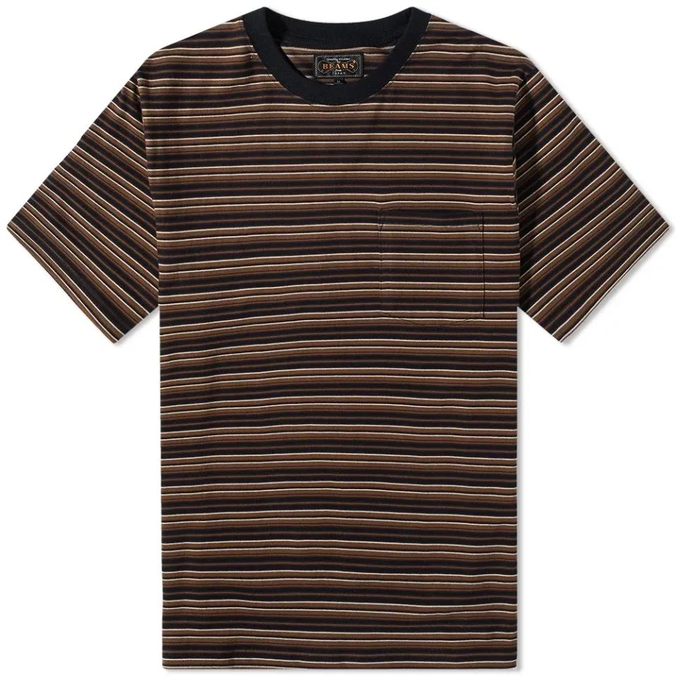 Multi Stripe Pocket T-Shirt