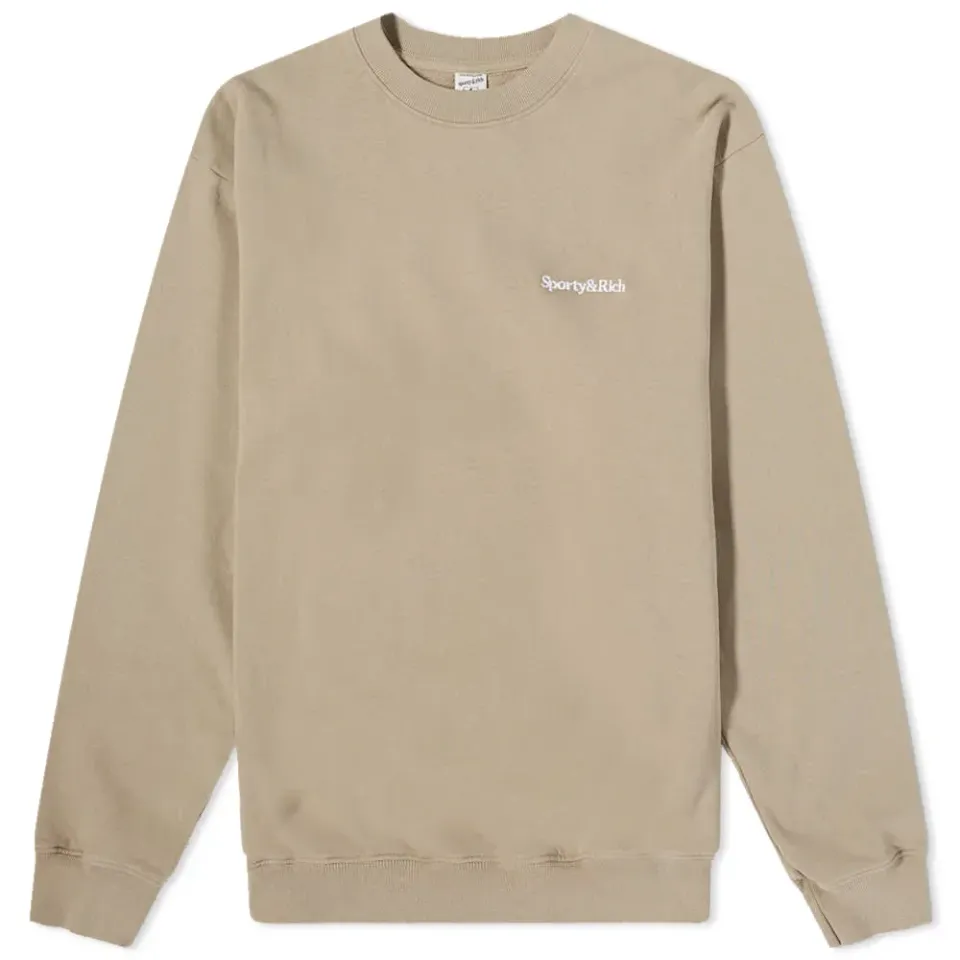 Serif Logo Crew Sweat