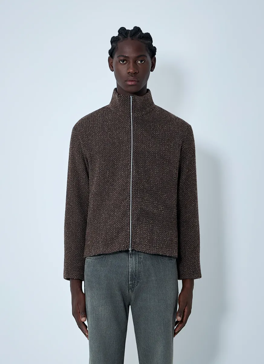 Knit Zip-Up Sweater