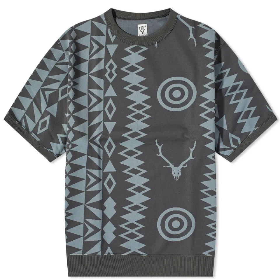Skull & Target Short Sleeve Sweater