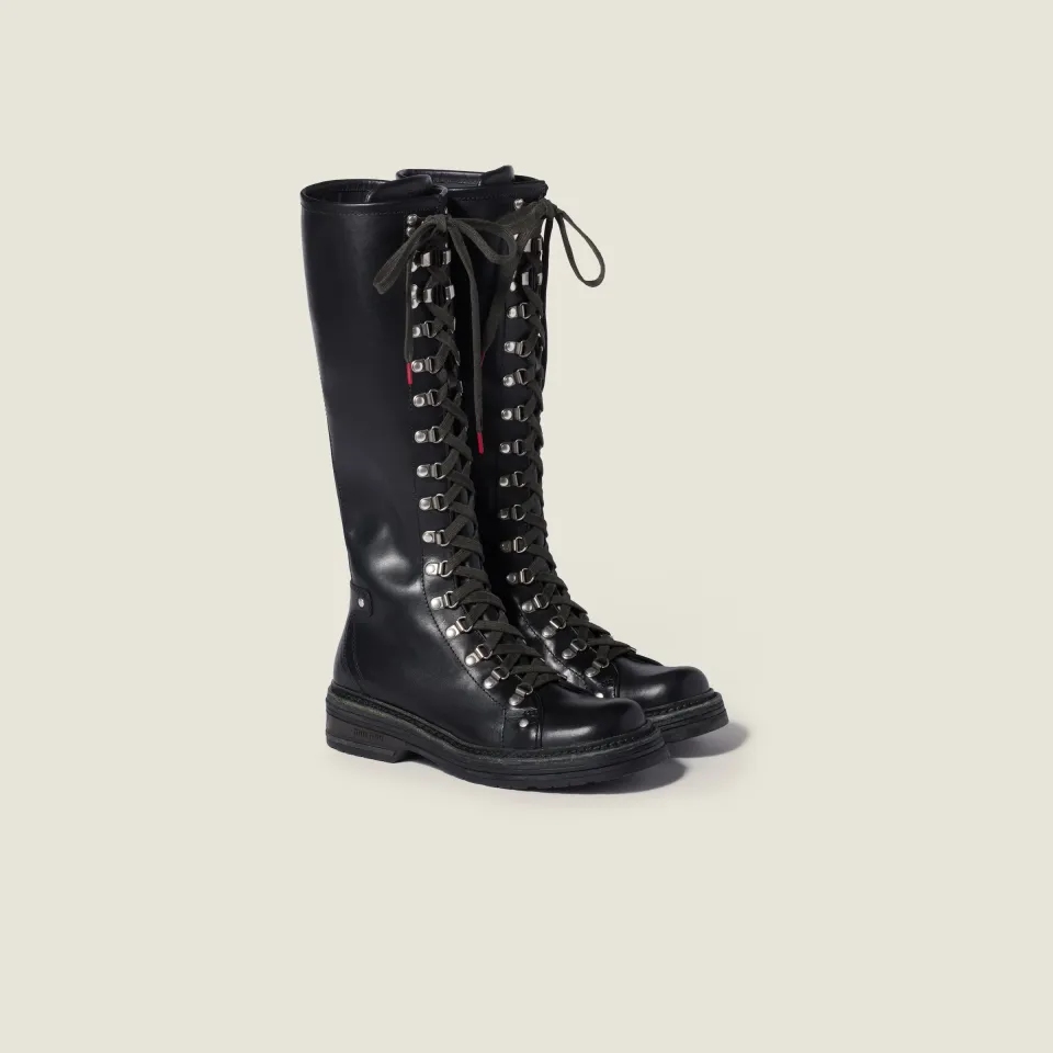 Leather boots