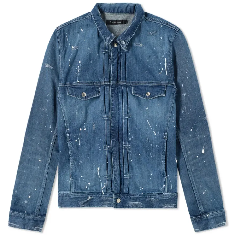 Black By Vanquish Used Denim Jacket