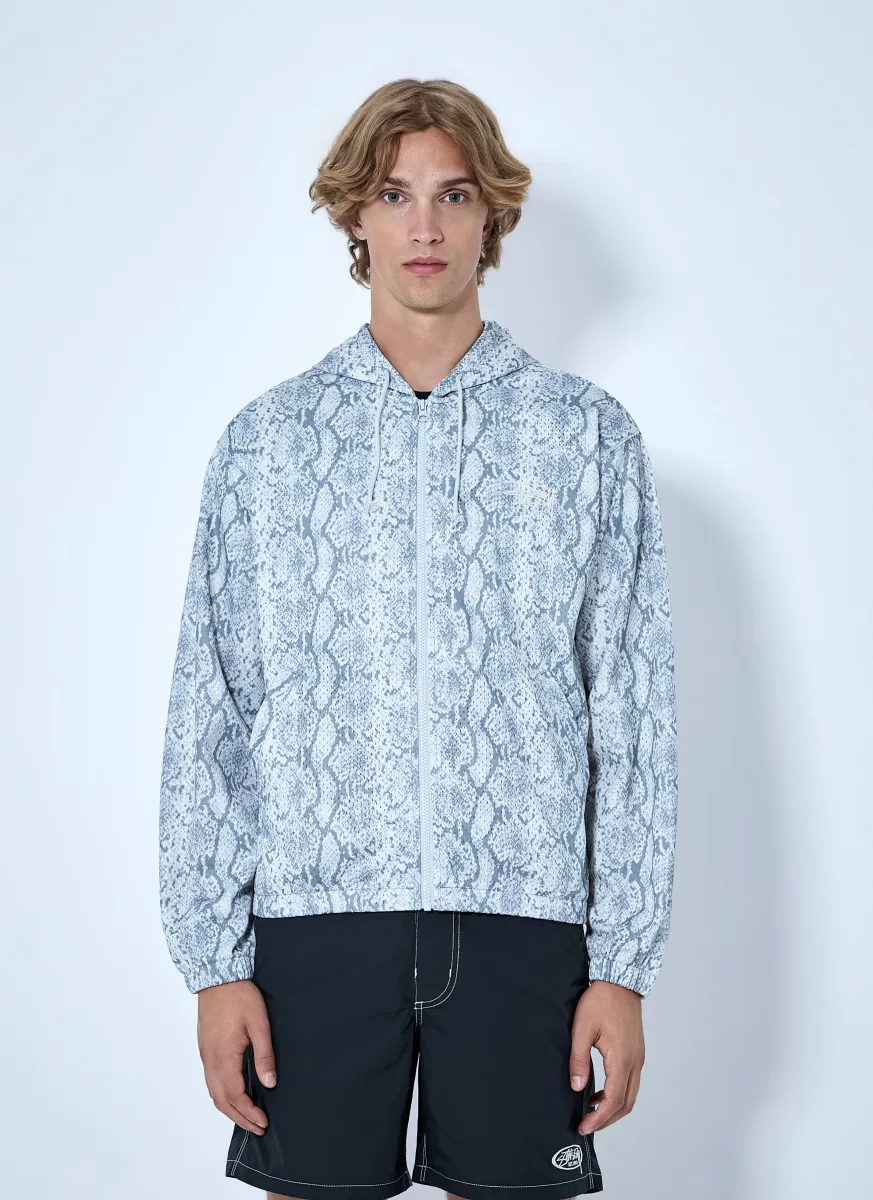 Athletic Mesh Zip Hooded Sweatshirt