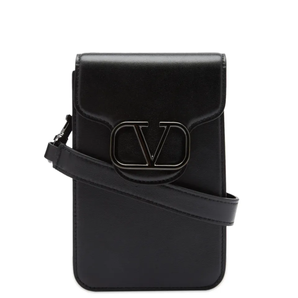 V Logo Mini Cross Body Bag