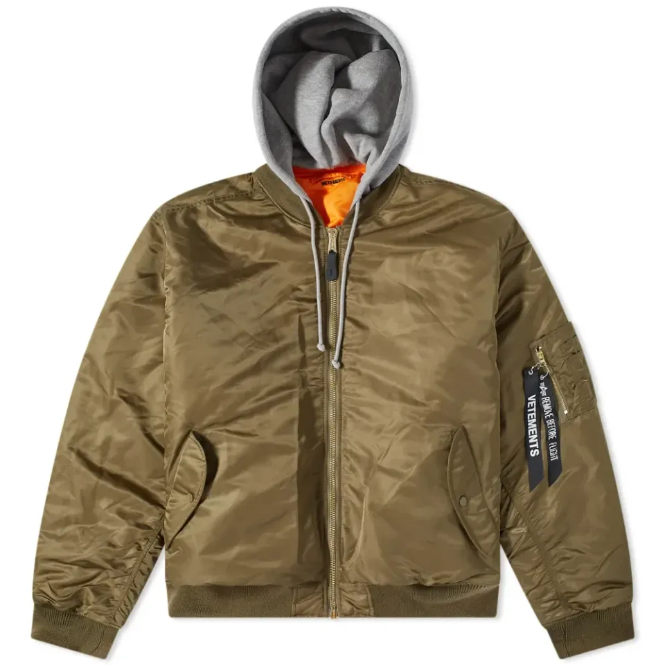 Reversible Hooded Bomber Jacket