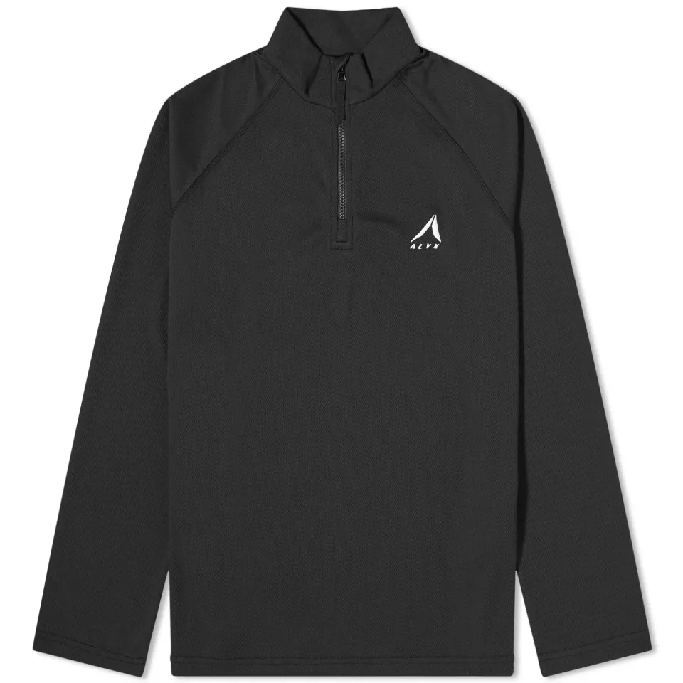 Mesh Quarter Zip Top