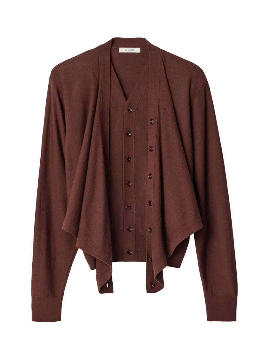 Trompe Cardigan Acajou