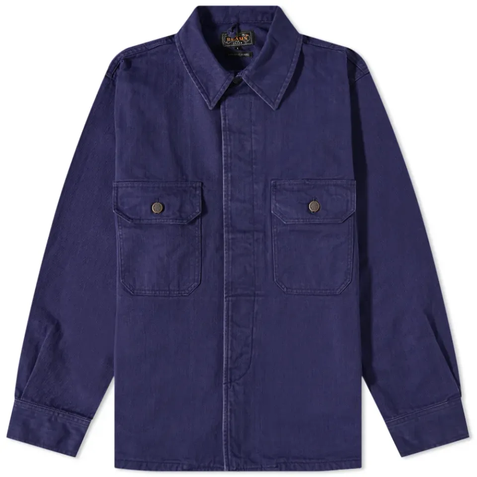 Herringbone Shirt Jacket
