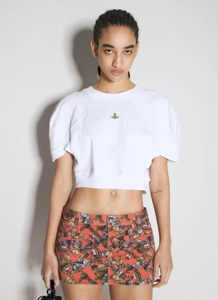 Cropped Football T-Shirt
