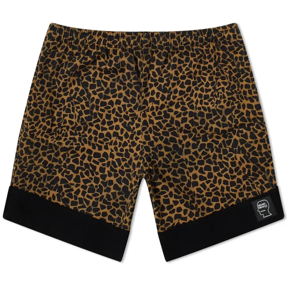 Panelled Leopard Dress Short