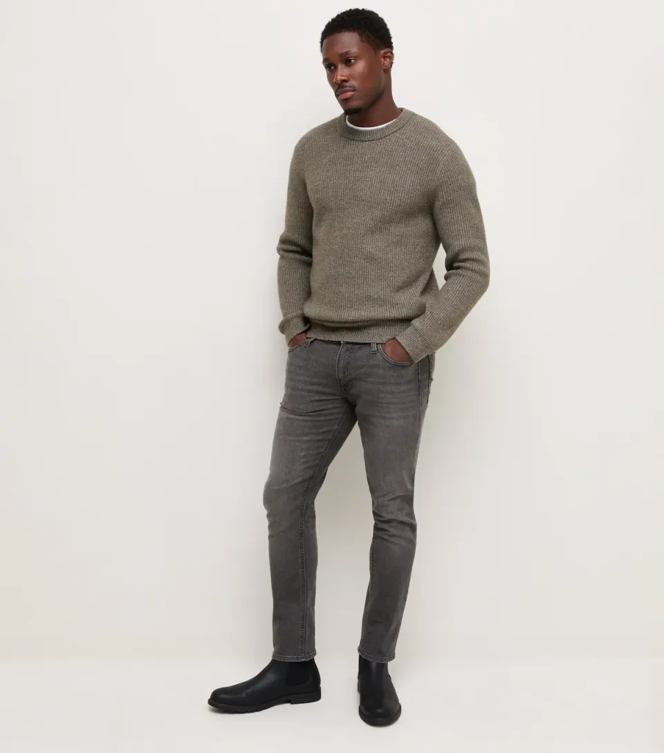 Men's Black Cotton Rich Slim Fit Jeans