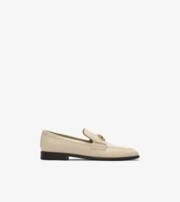 Leather Opal Loafers in Soap beige