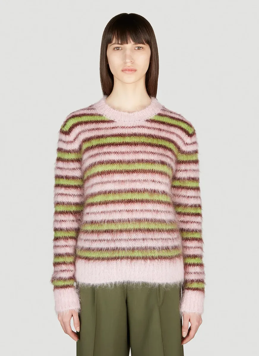 Fuzzy Stripe Sweater