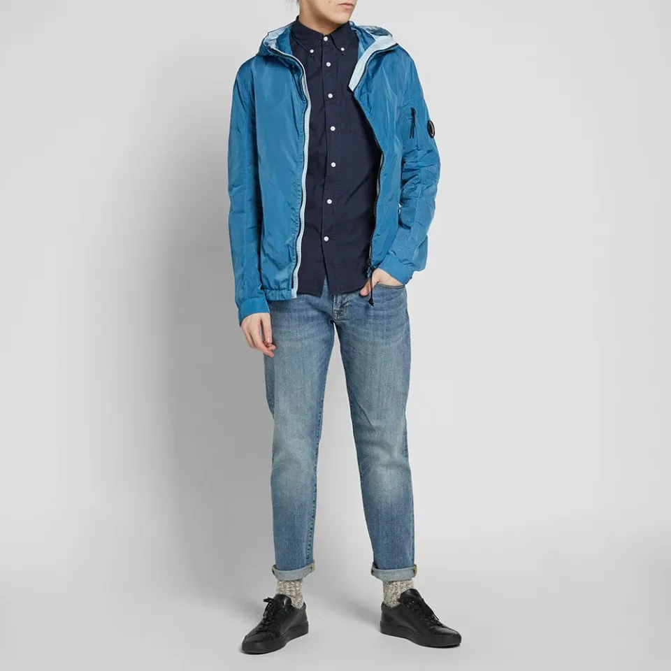 Garment Dyed Arm Lens Hooded Jacket