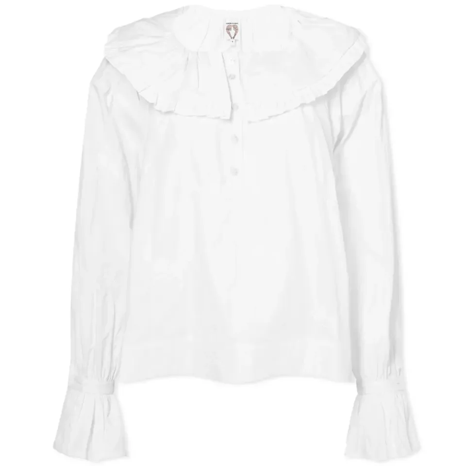 Meadow Blouse With Embroidered Grapes