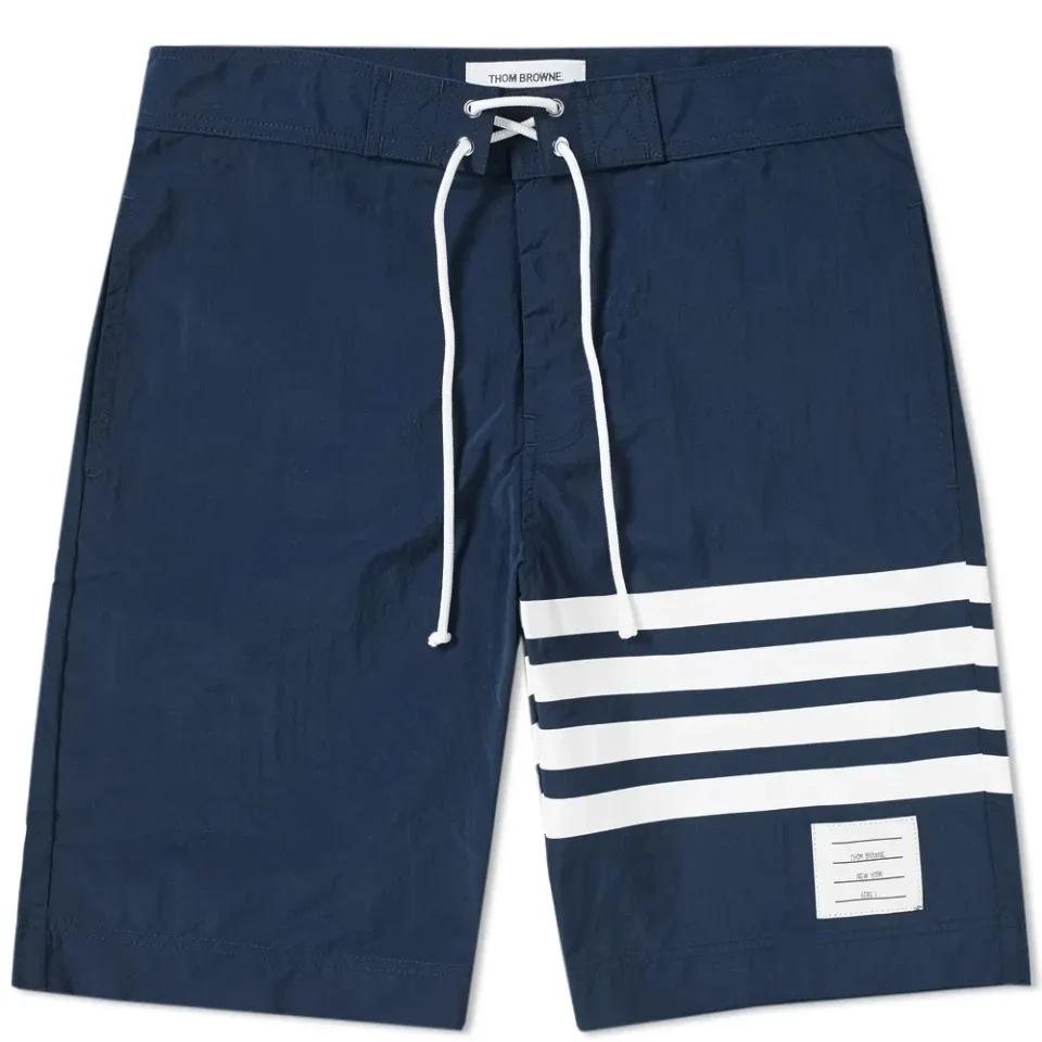 Printed Stripe Board Short