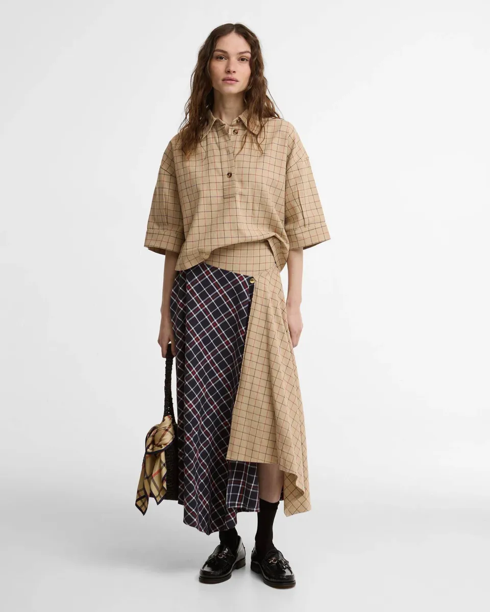 Dalbury Tartan Midi Skirt