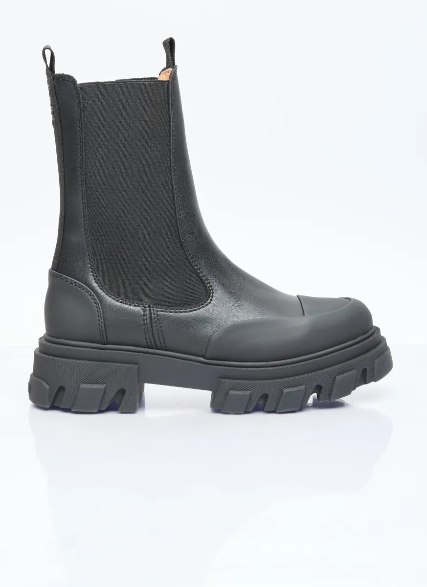 Cleated Mid Chelsea Boots