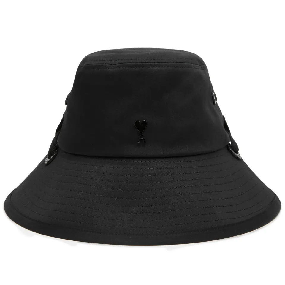Tonal Heart Bucket Hat