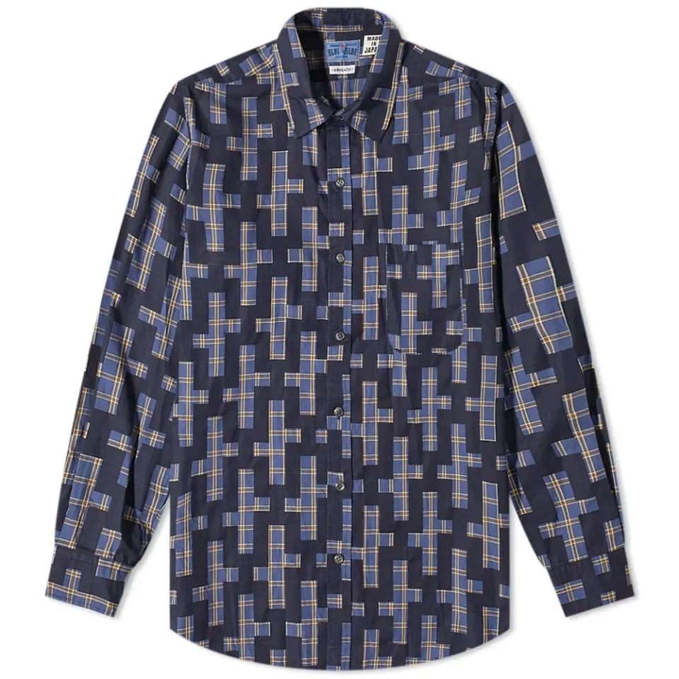 Nagashi Juji Cross Pattern Shirt