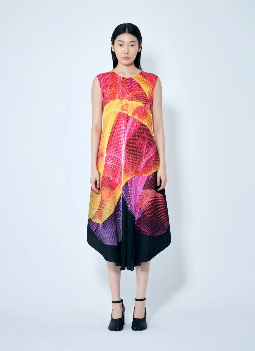 Spectrum Pleated Dress