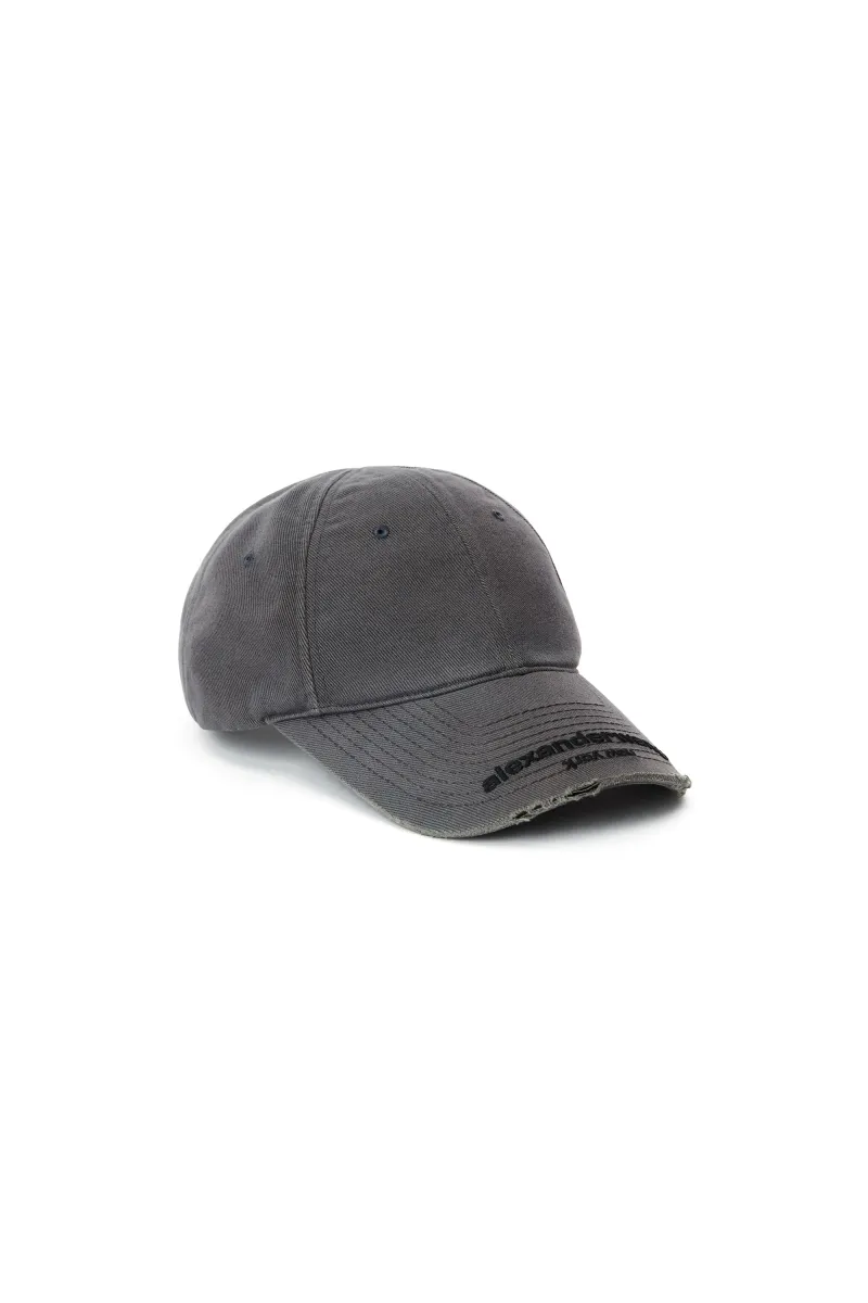 Unisex Distressed Logo Baseball Cap