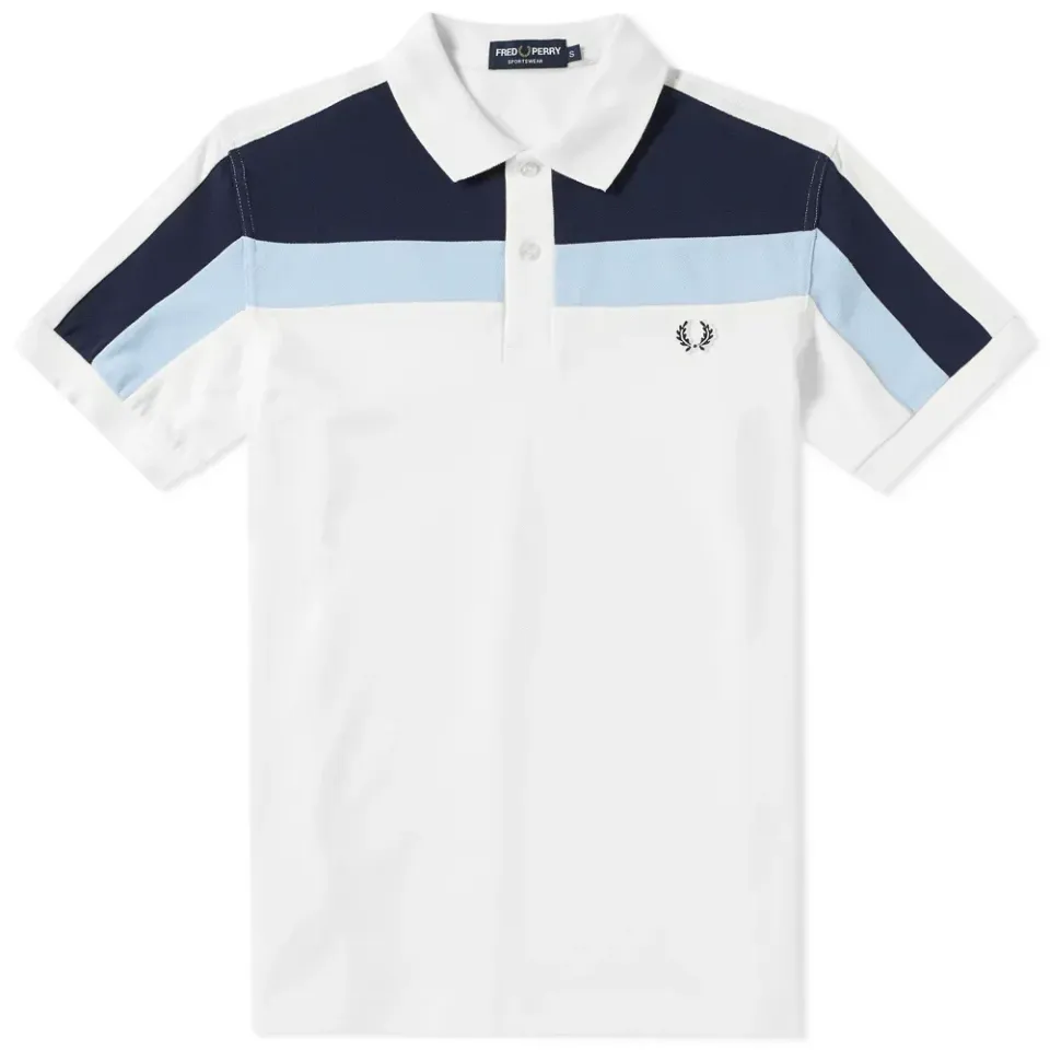 Fred Perry Colour Block Panel Pique Polo