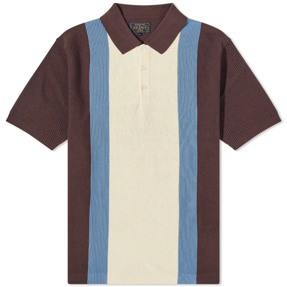 Stripe Knitted Polo