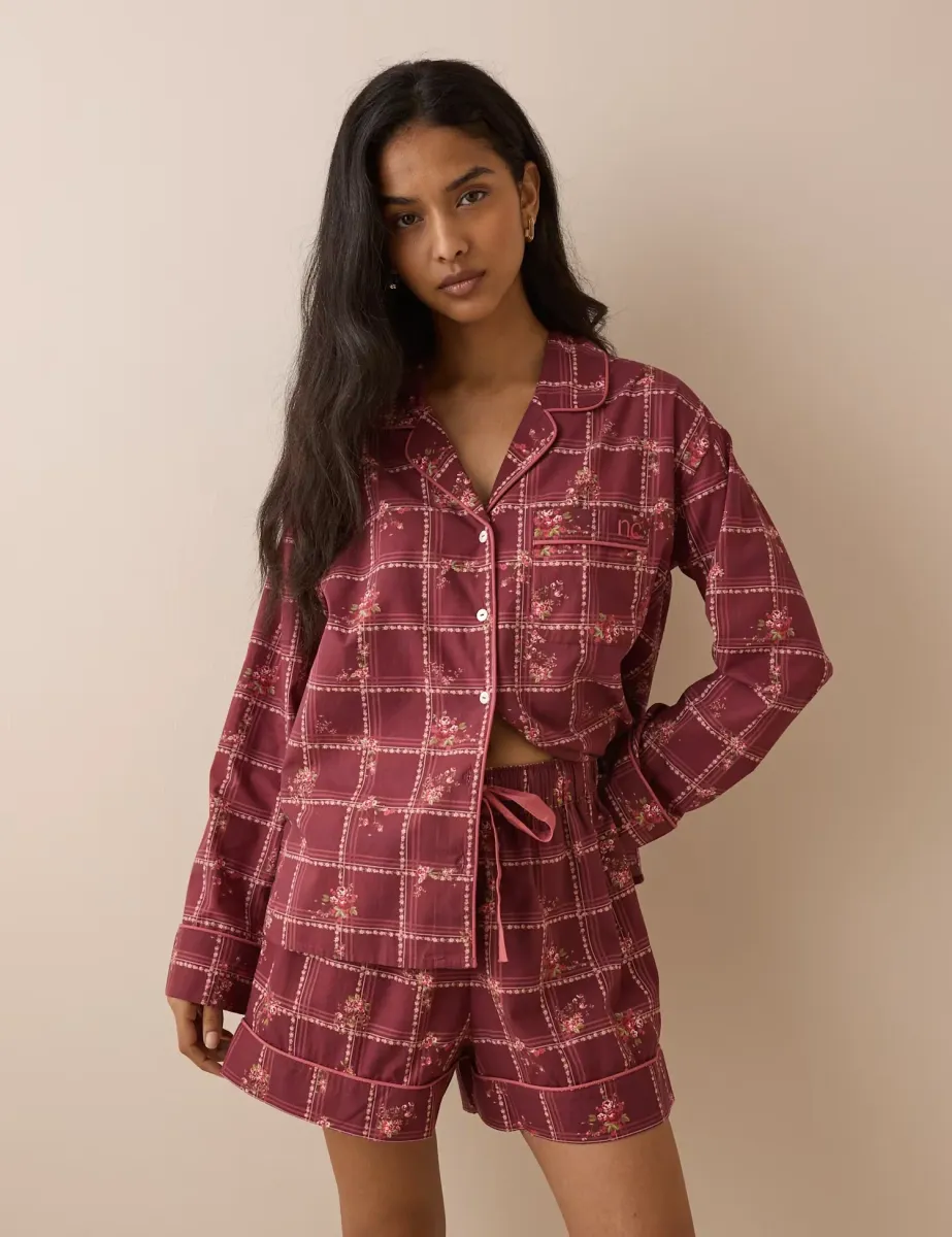 Pure Cotton Printed Pyjama Shorts Set