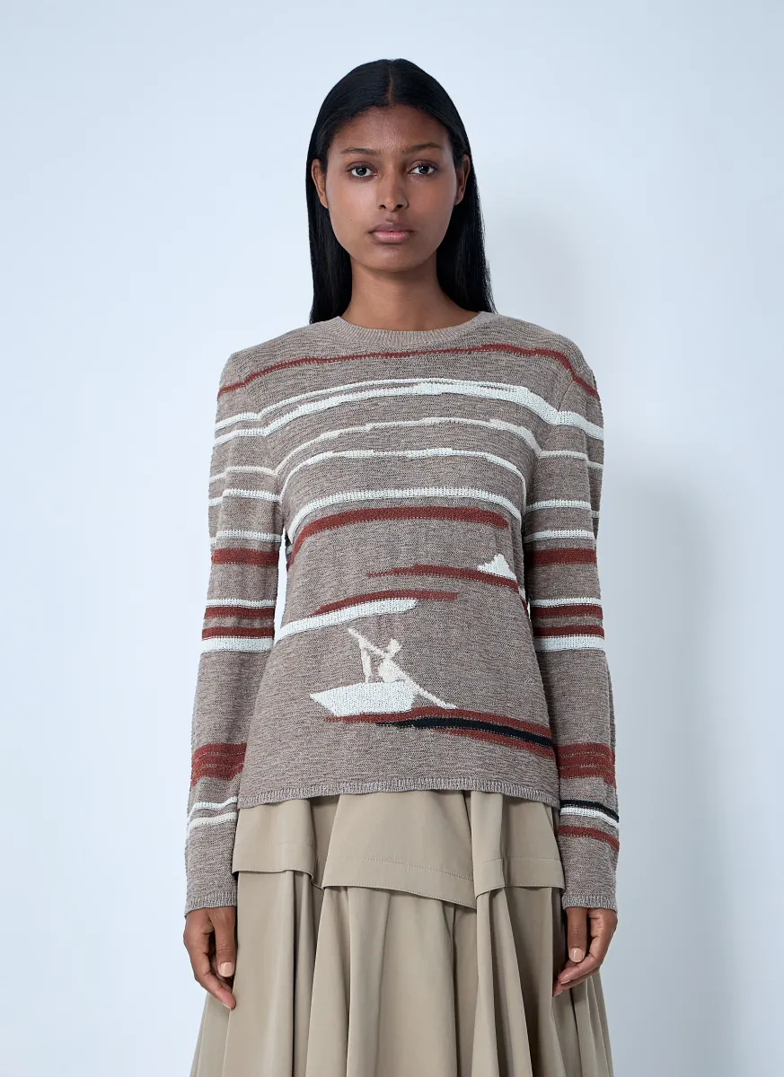 Linen-And-Cotton Sweater