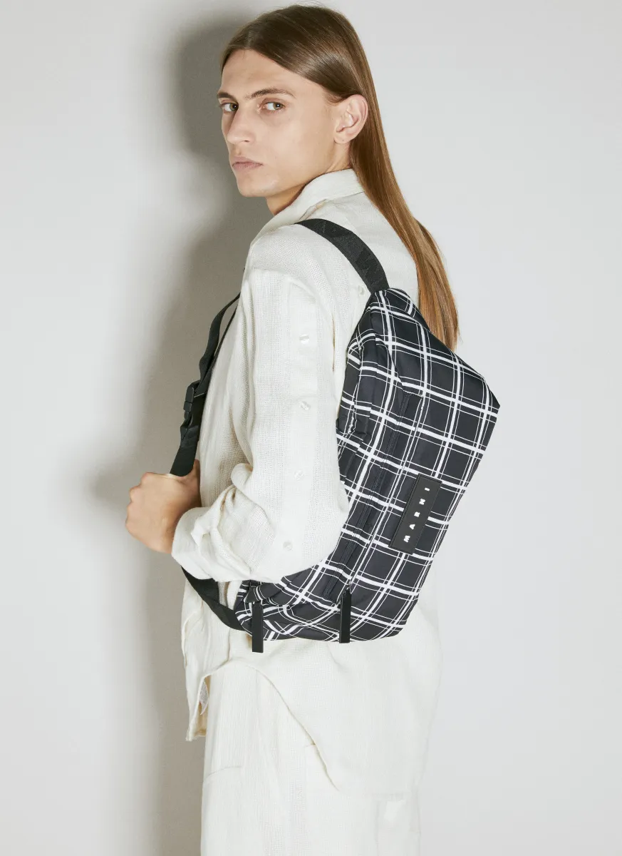 Large Check Belt Bag