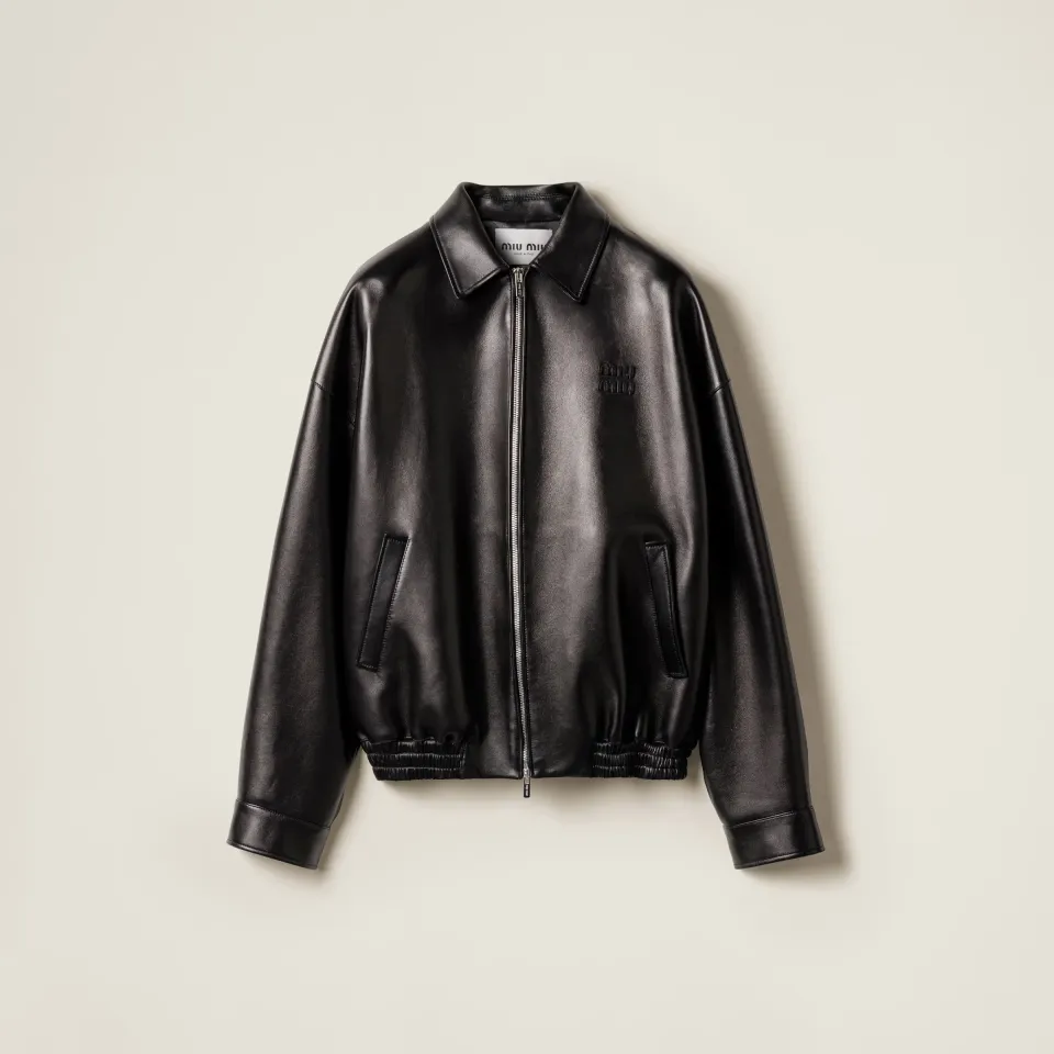 Plongé nappa leather jacket
