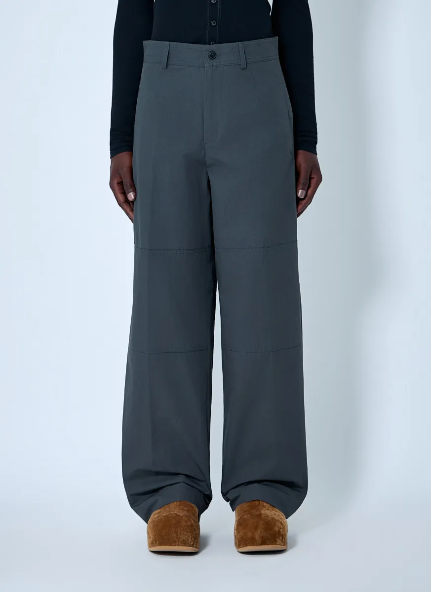 Wide-Leg High-Rise Trousers