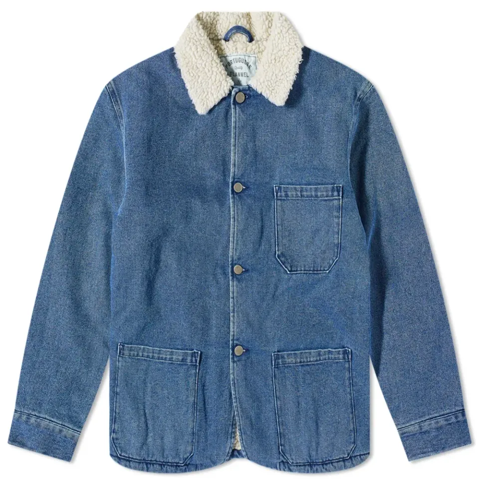 Labura Denim Sherpa Chore Jacket