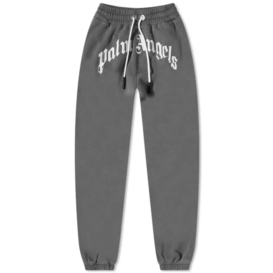 Garment Dyed Curved Logo Sweat Pant