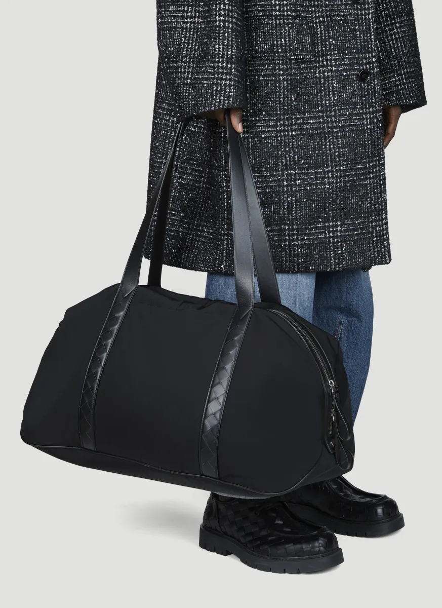 Leather Trims Duffle Bag