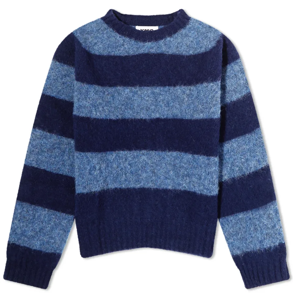Jets Stripe Crew Knit